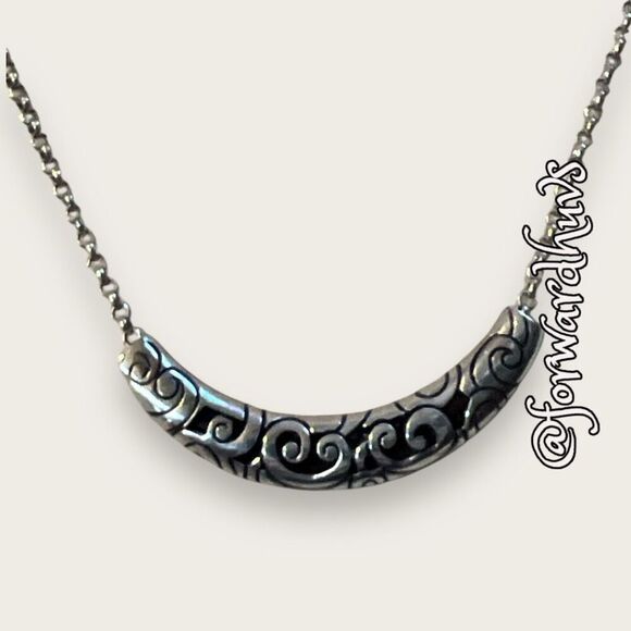 Brighton Scroll Slide Silver Tone Necklace - Picture 6 of 11